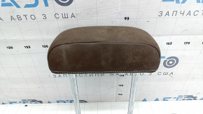 Headrest 2nd row central VW Atlas 21-23 brown leather, white stitching, dry-cleanable