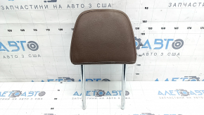 Headrest 2nd row left VW Atlas 21-23 brown leather, white stitching, dry cleanable
