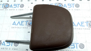 Headrest 2nd row left VW Atlas 21-23 brown leather, white stitching, dry cleanable