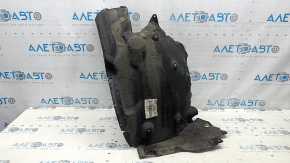Front left rear fender liner BMW 5 F10 11-16, fasteners torn