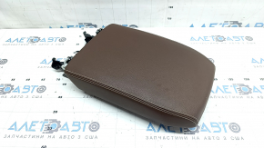 Armrest VW Atlas 21-23 brown leather, white stitching