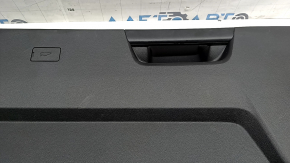 Lower trunk door trim for VW Atlas 18-26, black, with handle and plug, worn, in paint