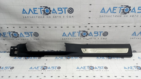 Front left door sill plate VW Atlas 18-26 black, with chrome, scratches on chrome