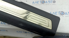 Front right door sill plate VW Atlas 18-26 black, with chrome, scratches on chrome