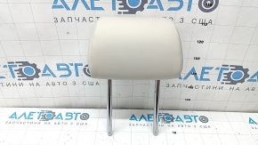 Headrest 2nd row left BMW 5 F10 14-16 Nappa leather Elfenbein Weiss, dented, scratched