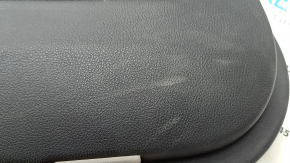 Door trim, rear left card, BMW 5 F10 11-16, black, insert and armrest in Nappa Elfenbein Weiss leather, with backlighting, molding in brown Perlglanz Chrome wood, with handle, scratches, needs cleaning