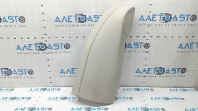 Side bolster of the 2nd row of seats, right BMW 5 F10 14-16, Nappa Elfenbein Weiss leather, dents, needs cleaning