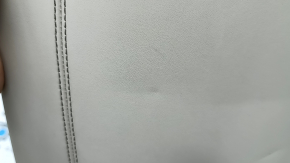 Side bolster of the 2nd row of seats, right BMW 5 F10 14-16, Nappa Elfenbein Weiss leather, dents, needs cleaning