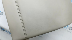 Side bolster of the 2nd row of seats, right BMW 5 F10 14-16, Nappa Elfenbein Weiss leather, dents, needs cleaning