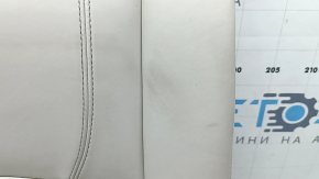 Right rear seat back BMW 5 F10 14-16 Nappa Elfenbein Weiss leather, dents, scratches, needs cleaning