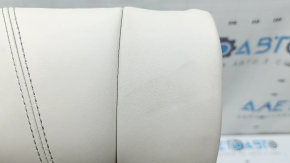 Right rear seat back BMW 5 F10 14-16 Nappa Elfenbein Weiss leather, dents, scratches, needs cleaning