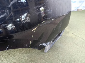 The quarter wing of the rear left Audi A5 F5 18-25 5D is sawn off, without a roll, black, dented