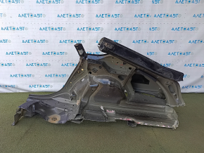 The quarter wing of the rear right Audi A5 F5 18-25 5D is sawn off, black, non-factory hole, pokes
