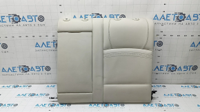 Left rear seat back BMW 5 F10 14-16 Nappa Elfenbein Weiss leather, with armrest, dents, scratches, needs cleaning