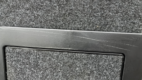 Left rear seat back BMW 5 F10 14-16 Nappa Elfenbein Weiss leather, with armrest, dents, scratches, needs cleaning