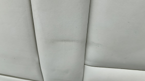 Left rear seat back BMW 5 F10 14-16 Nappa Elfenbein Weiss leather, with armrest, dents, scratches, needs cleaning