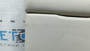 Left rear seat back BMW 5 F10 14-16 Nappa Elfenbein Weiss leather, with armrest, dents, scratches, needs cleaning