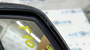 Left side mirror complete BMW 5 F10 14-16 5 pins, turn signal, heated, auto-dimming, Shadow-Line, blue, scratches