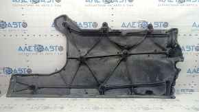 The right underbody protection of the VW Atlas 18-26 is dented and torn