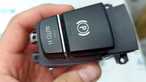Parking button BMW 5 F10 11-16 with AutoHold, cracks, bump