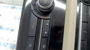 Climate control and radio control for BMW 5 F10 11-16 auto, with heated seats, with beige Oyster trim, air under the glass, trim is worn