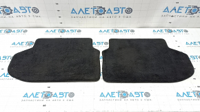 Set of floor mats, fabric, BMW 5 F10 14-16, black, SCHWARZ, for cleaning