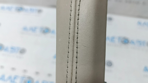 Upper left side center console trim BMW 5 F10 11-16 Nappa Elfenbein Weiss leather, cleanable, scratches