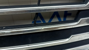 Front bumper upper grille Ford C-max MK2 17-18 usa rest chrome, non-factory holes, scratches on chrome