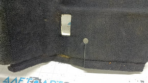 Front floor covering for BMW 5 F10 14-16, black, with footrest, dry cleanable