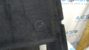 Front floor covering for BMW 5 F10 14-16, black, with footrest, dry cleanable