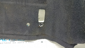 Front floor covering for BMW 5 F10 14-16, black, with footrest, dry cleanable