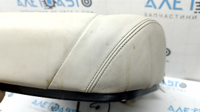 BMW 5 F10 14-16 passenger seat cushion upholstery, Nappa Elfenbein Weiss leather, heated, dry cleanable, cracked