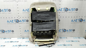 BMW 5 F10 14-16 passenger seat back upholstery, Dakota beige Venetobeige leather, heated, needs cleaning, worn