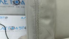 BMW 5 F10 14-16 passenger seat back upholstery, Dakota beige Venetobeige leather, heated, needs cleaning, worn