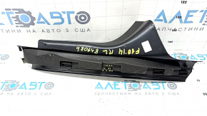 Inner rear left door sill trim BMW 5 F10 11-16 black, broken fasteners