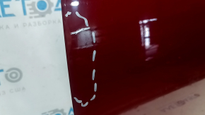 Bare front left door Lexus ES300h ES350 13-15 red 3R1, painted 0.2-0.3 mm, dented, chips