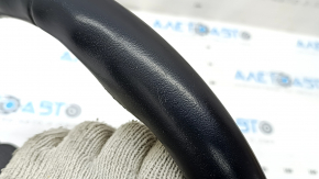 Bare steering wheel BMW 5 F10 11-16 black leather Sport under the petals, scratches, leather peeled off