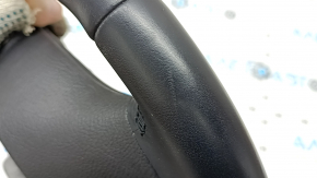 Bare steering wheel BMW 5 F10 11-16 black leather Sport under the petals, scratches, leather peeled off