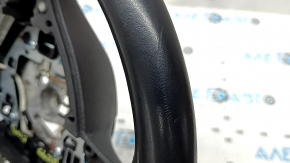 Bare steering wheel BMW 5 F10 11-16 black leather Sport under the petals, scratches, leather peeled off