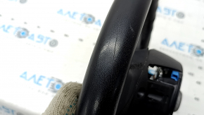 Bare steering wheel BMW 5 F10 11-16 black leather Sport under the petals, scratches, leather peeled off