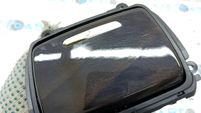 Front console ashtray BMW 5 F10 11-16 with wood trim, with backlight, scratches, broken molding