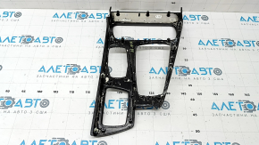 Upper center console trim for BMW 5 F10 11-16 automatic transmission, ash wood, braun, no trim, scratches