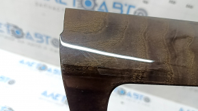 Upper center console trim for BMW 5 F10 11-16 automatic transmission, ash wood, braun, no trim, scratches