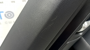Door trim panel rear left Honda CRV 23-26 black, armrest leather black with orange stitching, Sport, molding black gloss, with handle and window lift control trim, scratches