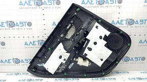 Door trim panel rear right Honda CRV 23-26 black, armrest leather black with orange stitching, Sport, molding black gloss, with control and control overlay for the window lifter