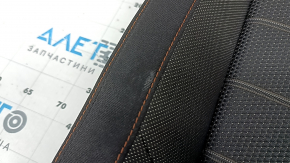 Honda CRV 23-26 driver's seat cushion upholstery, black fabric with orange stitching, Sport, heated, cleanable