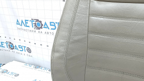 Ford C-max MK2 13-18 driver's seat back upholstery, grey leather, heated, wrinkled, cracked leather