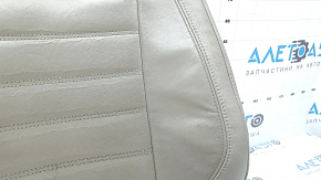 Ford C-max MK2 13-18 driver's seat back upholstery, grey leather, heated, wrinkled, cracked leather