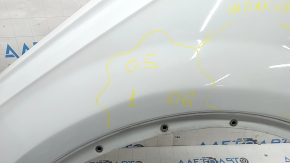 Front left wing Audi Q7 16-26 aluminum, white LS9R, after repair