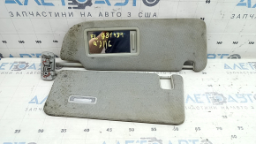 Left visor for Audi Q7 17-24, grey, without hook, dry cleanable